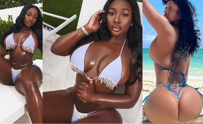 Check out these stunning photos of Anita Brown, the American woman who claims to be expecting a child with Nigerian singer Davido.
